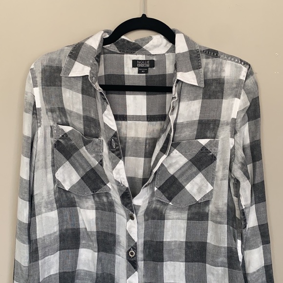 Distressed hi low button up Nollie - Picture 2 of 5